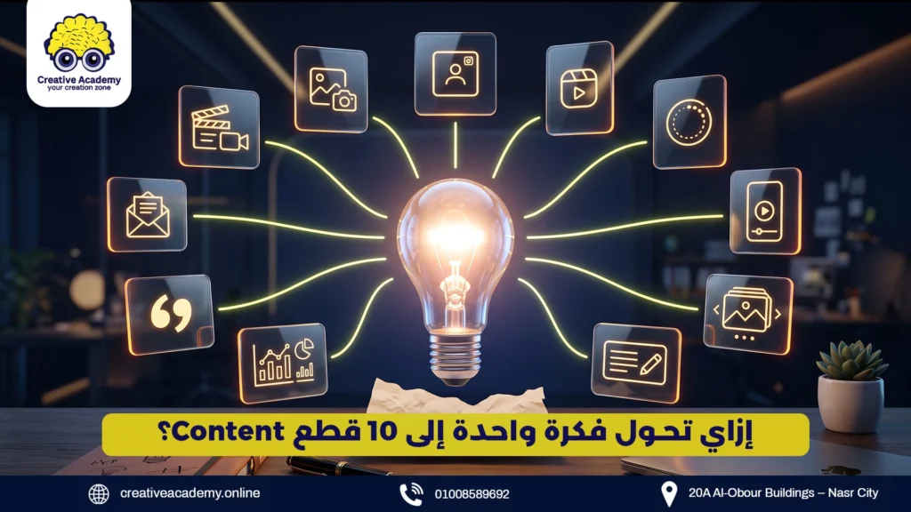 إزاي تحول فكرة واحدة إلى 10 قطع Content